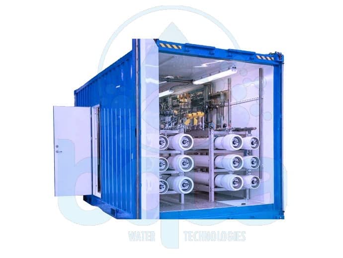 bqua containerized water treatment reverse osmosis system